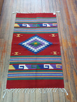 Zapotec Handwoven Wool Rug; 22"x44"; ZP4-15