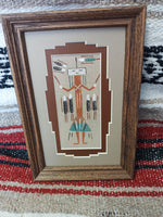 Navajo Sand Painting by Nephi Benally; 6" x9"; SP17-I