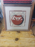 Navajo Sand Painting by Herman Tyler Jr; 13"x13"; SP-9-6-C