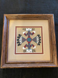 Authentic Navajo Sand Painting; SP30-B1; 7”L x 7”W; Jarod Silversmith