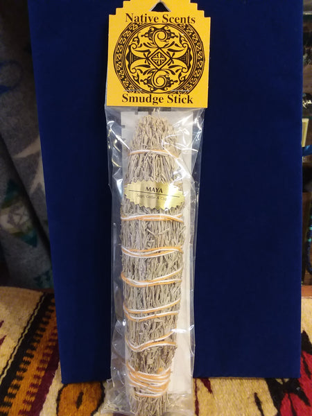 Package of one smudge stick.