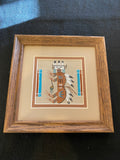 Authentic Navajo Sand Painting; SP30-D4; 7”L x 7”W; Veronica Begay
