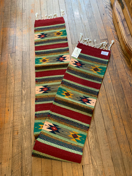 Zapotec Handwoven Wool Runner; 10” x 80” ZP-62