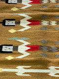 Handwoven Wool Corn Maiden Rug; 30”x60”; VM317-F