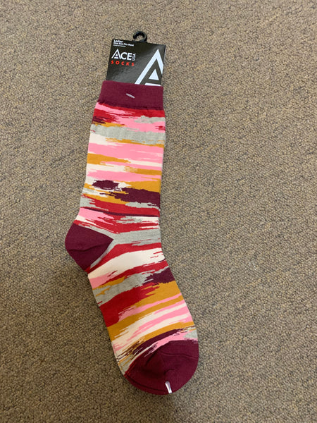 Pink Space Dyed  Socks (sz 9-11) SK646