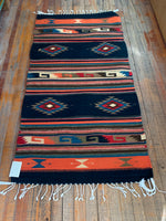 Zapotec Handwoven Wool Rug; 30”x60”; Z126-1