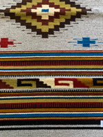 Zapotec Handwoven Wool Rug; 22”x44”; Z324-A9