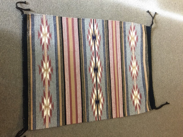 Vintage Wide Ruins Navajo rug from the 1960’s.  Weaver unknown. Approx 23” x 31”