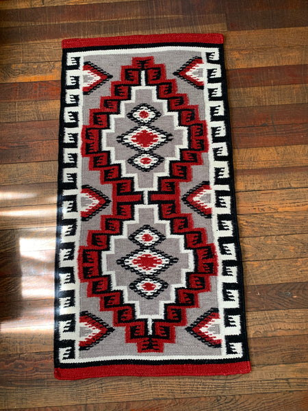 Navajo Inspired Handwoven Wool Rug; 2118