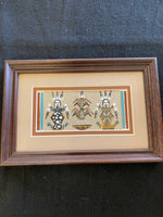 Authentic Navajo Sand Painting; SP30-D1; 6”L x 9.5”W; Glen Nez