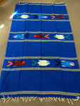 Fish  Blanket; 55"x80”; Royal