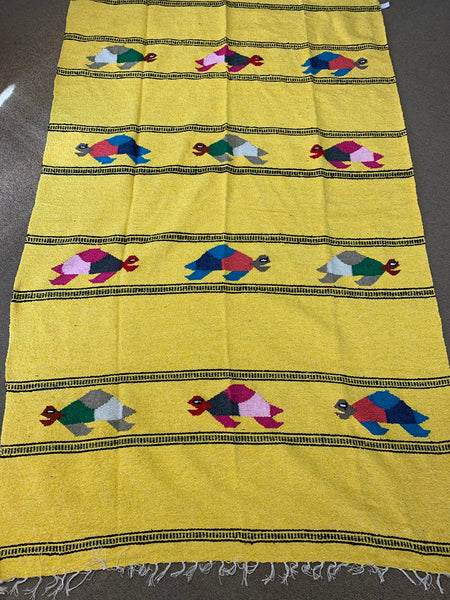 Turtle Blanket; 55"x80"; Yellow