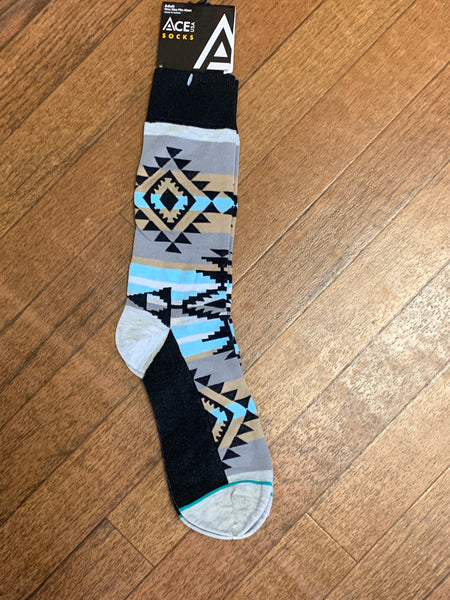 Tribal Blanket  Socks(sz 11-13) SK660