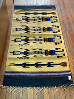 Handwoven Wool Corn Maiden Rug; 30”x60”; VM317-E