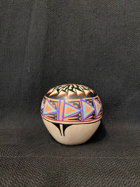 Authentic Jemez Pueblo Pottery; JP31-A1; 3”H x 2.75”W; Clara Waiatowa
