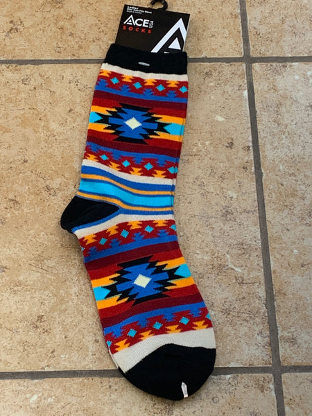 Southwest Blanket Socks (sz9-11)SK341