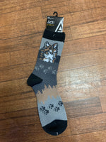 Wolf Socks; Size 11-13;  SK047