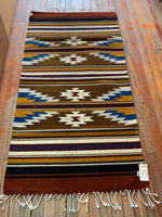 Zapotec Handwoven Wool Rug; 30”x60”; Z316A-04