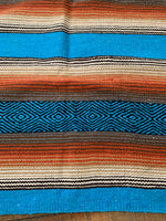 Southwest Inspired Saddle Blanket Rug; 32”x64”