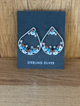 Genuine Zuni Sunface Earrings; ER17-1