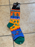 Saguaro Madness Socks(sz 9-11) SK037