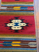 Handwoven Zapotec Wool Runner; 15”x40”