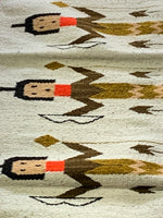 Handwoven Wool Corn Maiden Rug; 30”x60”; VM316-A