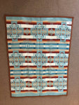 Pendleton Baby Blanket Aqua Chief Joseph Design 32”x44”