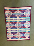 Pendleton Baby Blanket Pink Chief Joseph design 32”x44”