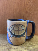 Turtle Mara Mug in lead free stoneware pottery  16 oz; 510C6