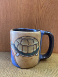 Turtle Mara Mug in lead free stoneware pottery  16 oz; 510C6