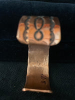 Navajo Made Copper Cuff; CCUFF-D3