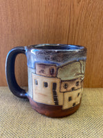 Pueblo Mara Mug in lead free stoneware pottery.16oz; 510E6