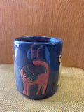 Cat Mara Mug in lead free stoneware pottery;16oz; 510P3