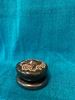 Santa Clara Hand Etched Lizard Pottery; Approx. 1”H X 2.5”W; SCP1-17