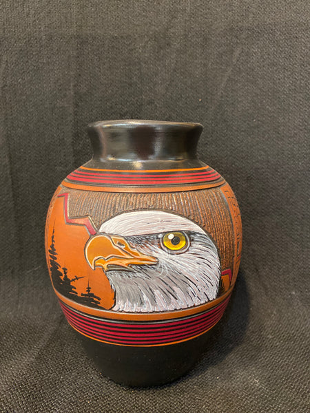 Authentic Navajo Pottery; PLNP2-A3; 6”H x 4.25”W; Paul Lansing