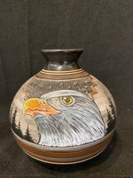 Authentic Navajo Pottery; PLNP2-A6; 5”H x 5”W; Paul Lansing