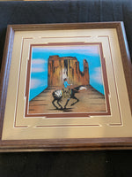 Edgar Josea; Authentic Navajo Sandpainting; 8” x 8”; SP88-2D