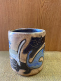 Cats Mara Mug 16oz in handcrafted Lead Free stoneware pottery; 510T2