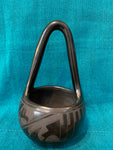 Santa Clara Handcrafted Pottery; Approx. 7”H X 4”W w/ 3.5” Opening; Artist Margaret Garcia; SCP1-11