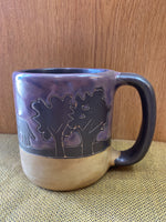 Wolves  Mara Mug in lead free stoneware pottery 16oz; 510C0