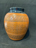 Authentic Navajo Etched Pottery; NEP7-B4; 6”H x 4.5”W; Maxine Platero