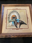 Michael Watchman; Authentic Navajo Sandpainting; 6” x 6”; SP66-2J