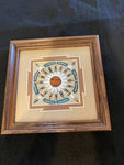 Authentic Navajo Sandpainting; Glen Nez; 4” x 4”; SP44-2B