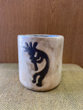 Kokopelli Mara Mug in lead free stoneware pottery 16oz; 510N9