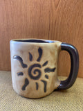 Sunburst Mara Mug in lead free stoneware pottery.  16oz; 510Q6
