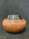 Authentic Navajo Etched Pottery; NEP7-A2; 3.5”H x 4.5”W; Maxine Platero