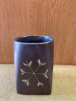 Snowflake Mara Mug in lead free stoneware pottery. 12oz; 511X2