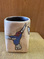 Hummingbird Mara Mug in lead free stoneware pottery.   12oz; 511V5