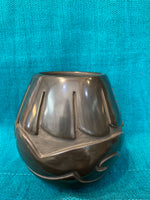 Santa Clara Handcrafted Black Pottery; Approx. 5.5”H X 5”W w/ 3” Opening; Artist Vickie Martinez-Tafoya; SCP1-16